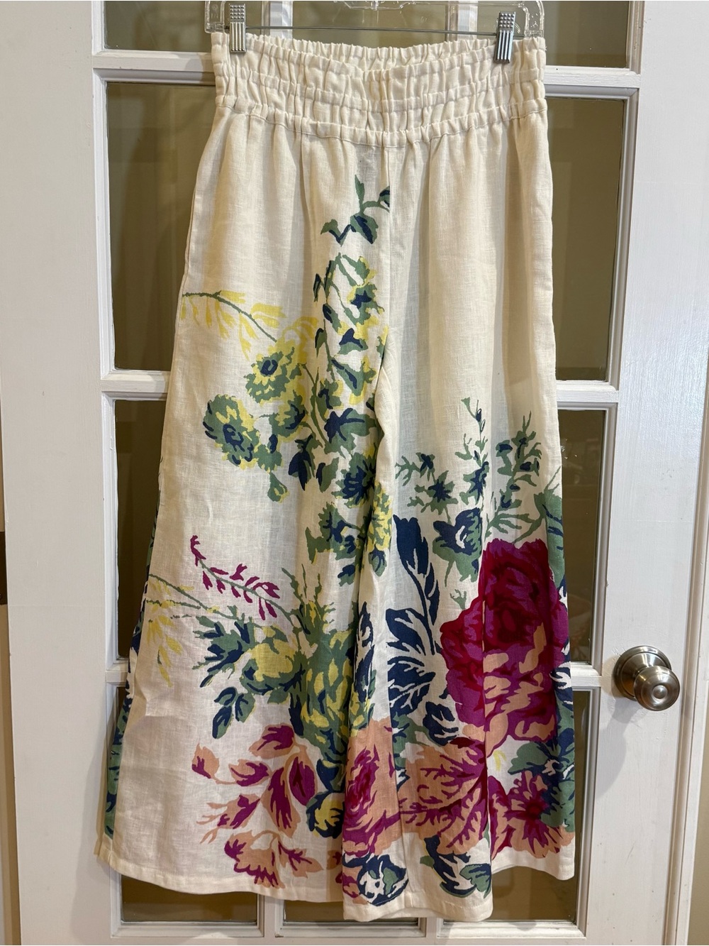 Anthropologie The Somerset Pull-on Trousers: Printed Linen Edition - Picture 2 of 11